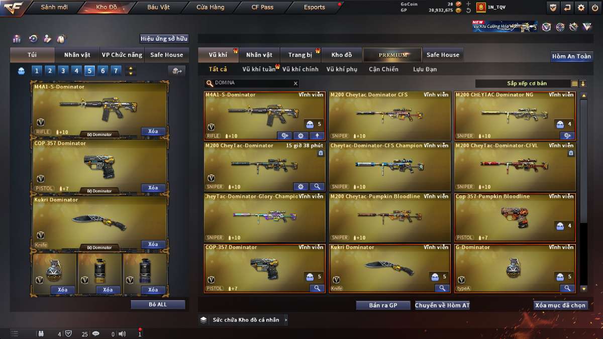 shop acc cf uy tin gia re